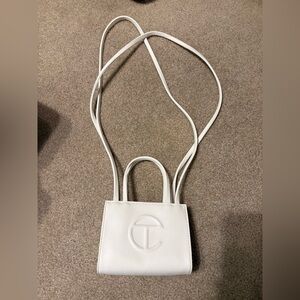 Telfar White Small Crossbody Purse